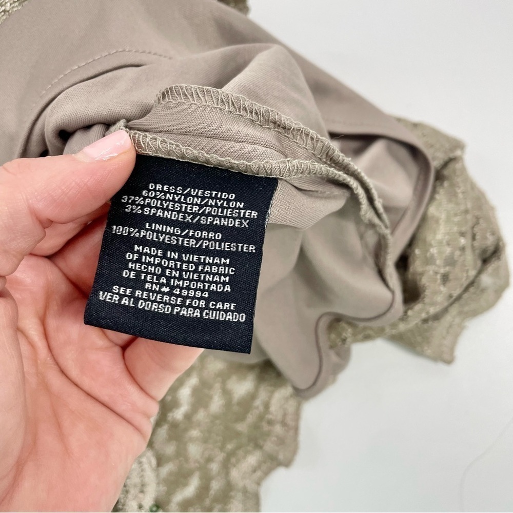 RM richards‎ gold short lace dress with half jacket style 7140 Cocktail Size 8 - Picture 10 of 12